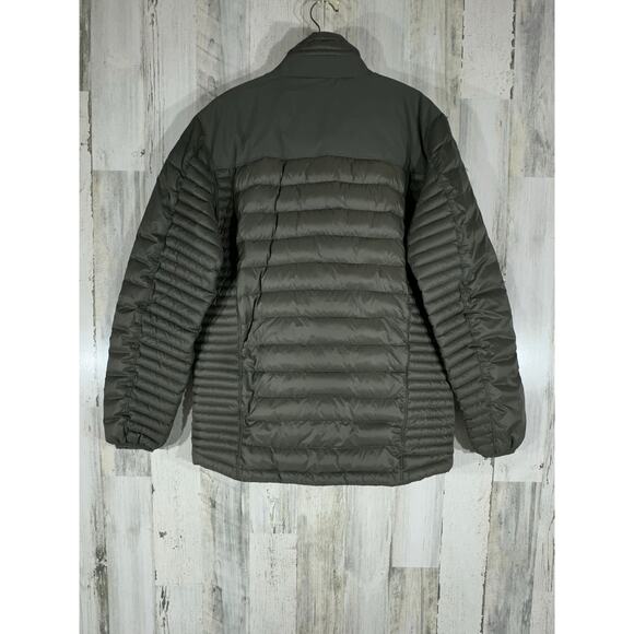 Kuhl Projekt Spyfire Puffer Jacket Size Large Dark Moss Green Goose Down READ - Picture 2 of 12